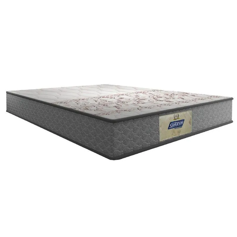Colchão Casal Molas Gazin Flora Cinza/branco 138x188x22cm Até 110 Kg Por Pessoa Cinza