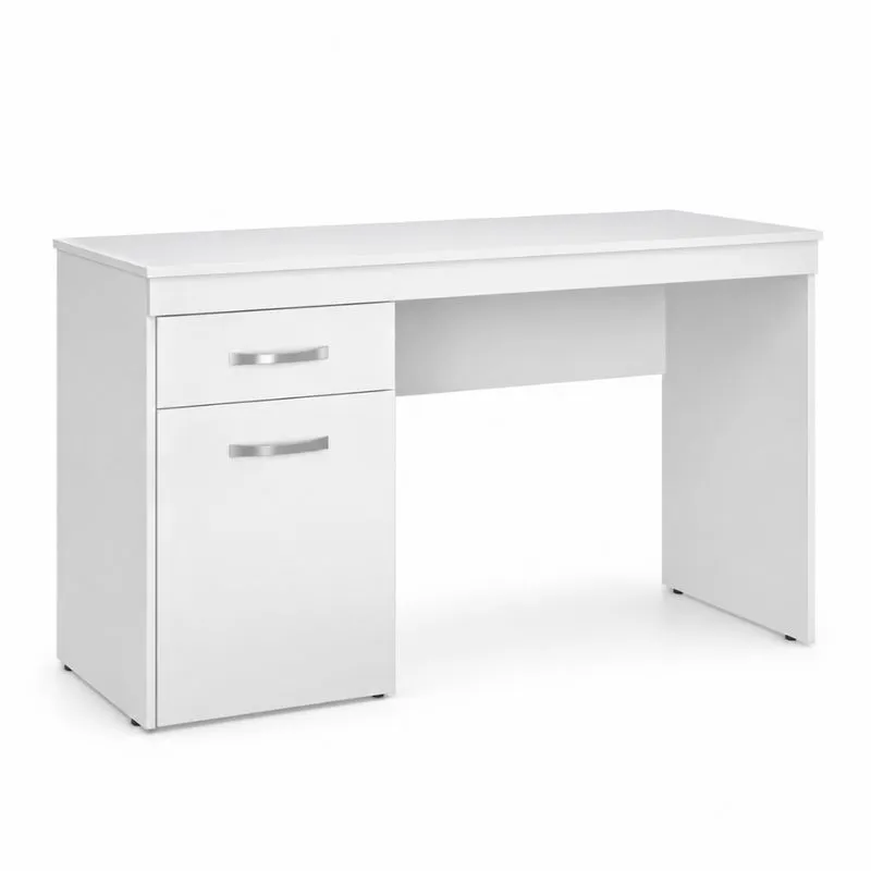 Escrivaninha Com 1 Porta 1 Gaveta Vitória New Branco Demóbile
