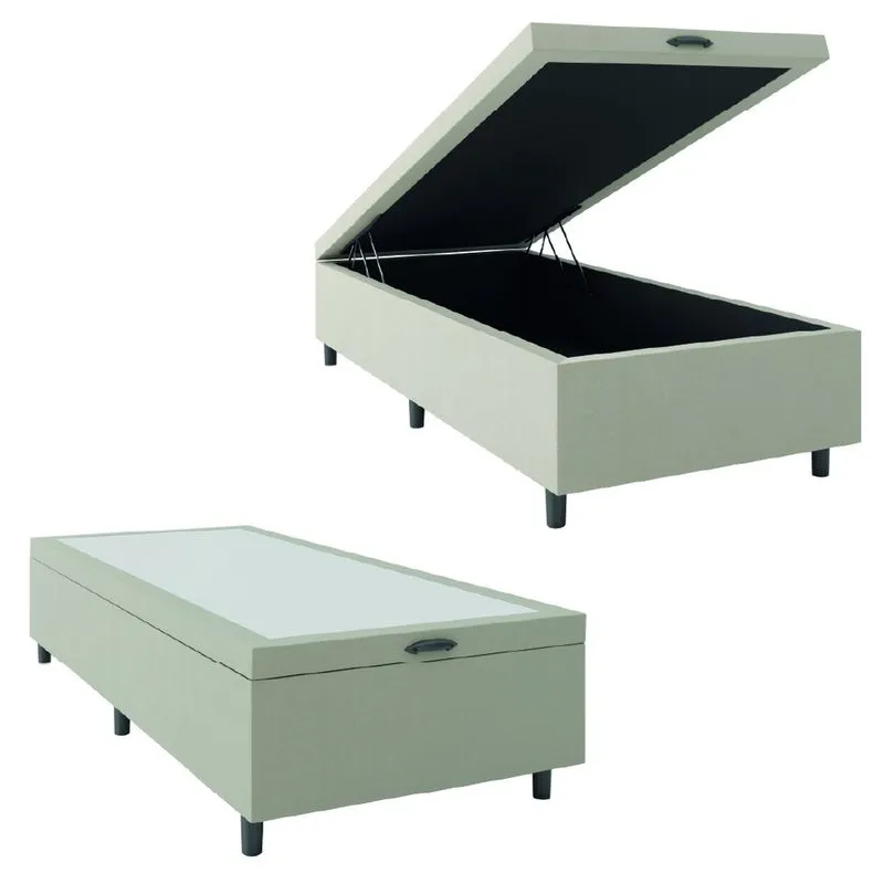 Cama Box com Baú 0,96m com 41cm de Altura Prince Bege