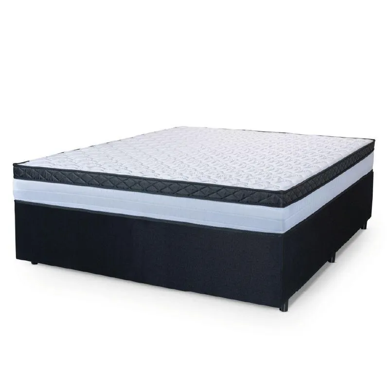Cama Box Casal Colchão Com Molas Ensacadas Dunas Hellen
