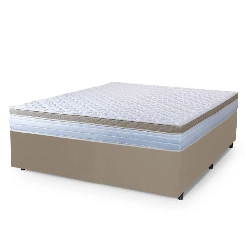 Cama Box Casal Queen Colchão Molas Ensacadas Dunas Hellen