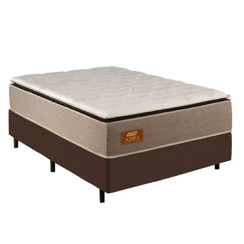Cama Box Casal Gazin Colchão Com Molas Ensacadas Azera