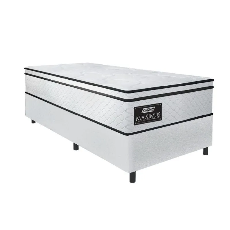 Cama Box Solteiro Gazin Colchão Molas Ensacadas Maximus