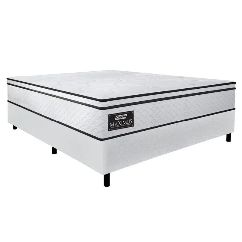 Cama Box Casal Queen Gazin Colchão Molas Ensacadas Maximus