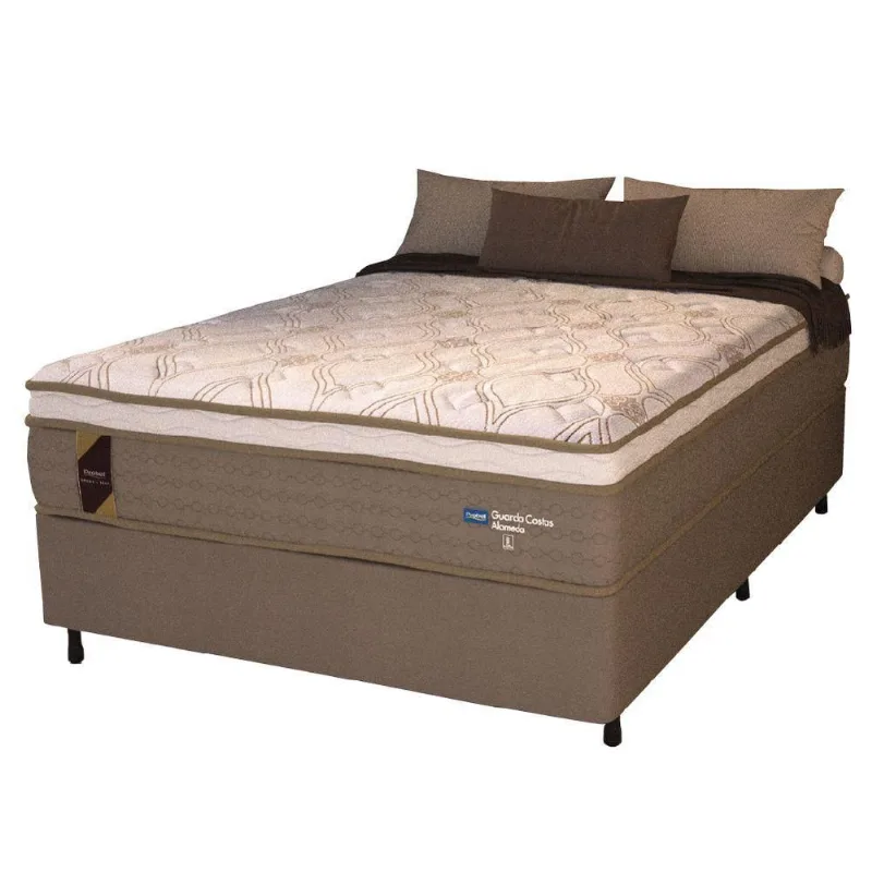 Cama Box Casal Colchão Molas Ensacadas Guarda Costas