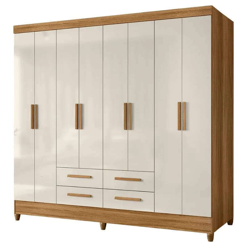 Guarda Roupas Casal 8 Portas 4 Gavetas Montana