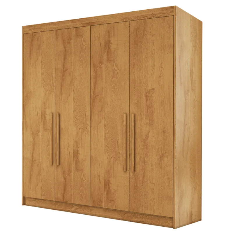 Guarda Roupas Casal 4 Portas 3 Gavetas 100% MDF Tunis