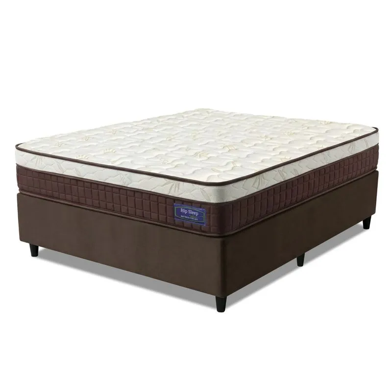 Cama Box Colchão Casal Molas Superlastic Euro Pillow Start 138x188x62cm Apolo