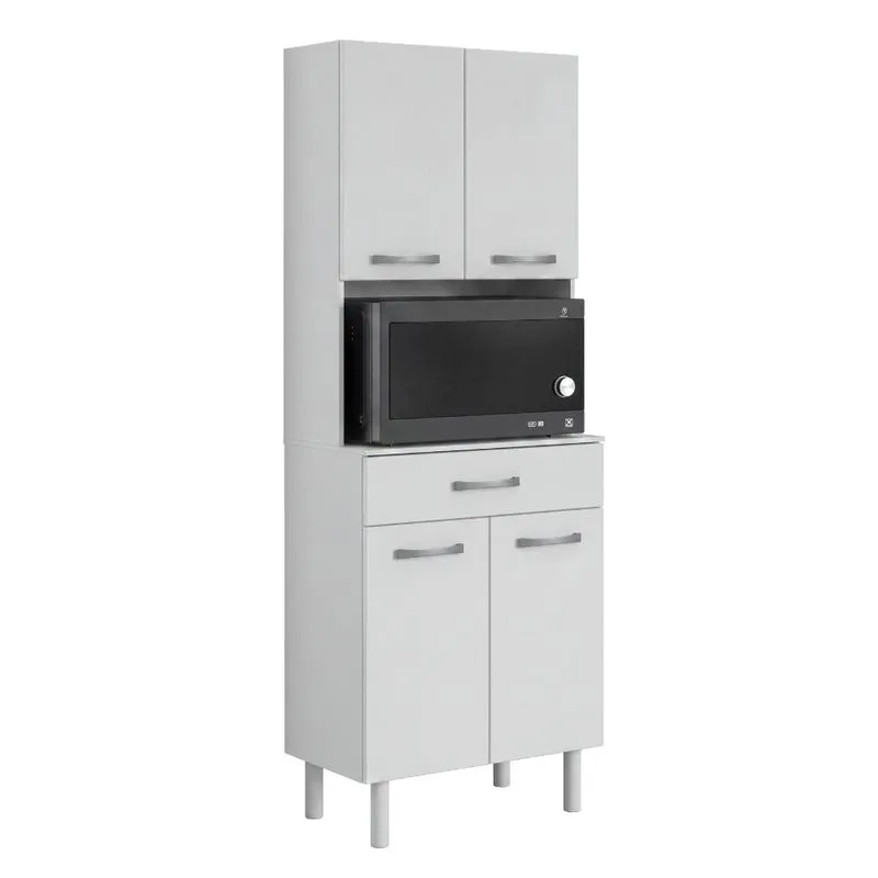 Armário De Cozinha Paneleiro 4 Portas 1 Gaveta Aries