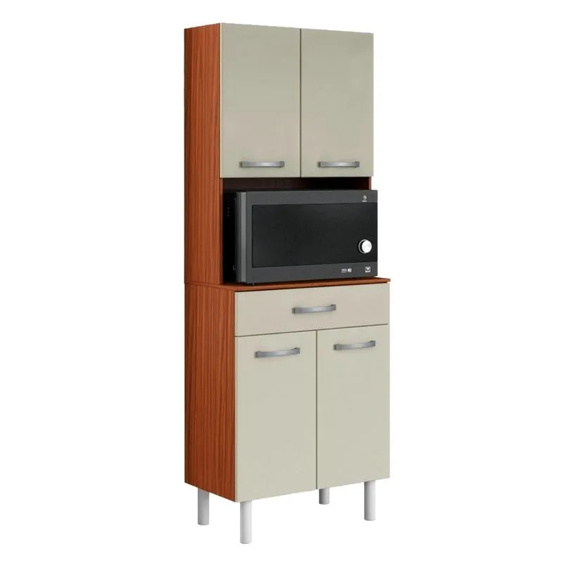 Armário De Cozinha Paneleiro 4 Portas 1 Gaveta Aries