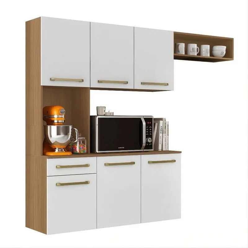 Armário De Cozinha Completa 6 Portas 1 Gaveta Bela