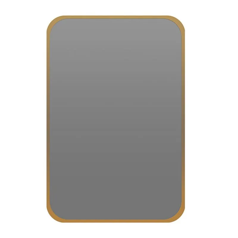 Espelho 1.8mm M Plast Retangular Com Bordas Arredondadas 40x60 Ouro - Euroquadros