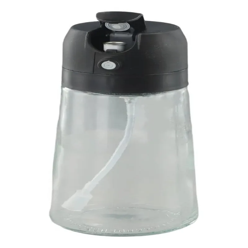 Porta Azeite Vinagre Borrifador Milano Vidro 450ml - Preta