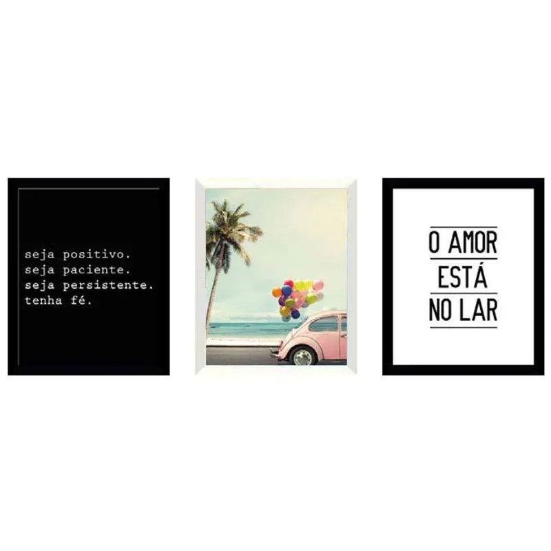 Poster Emoldurado Tel W 45x55ex 3012m Sortido - Euroquadros