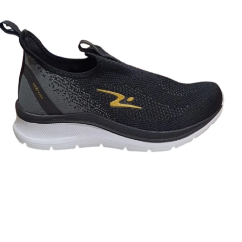 Tênis Adrun Flex Go-9815M-2062-Masculino-Preto/G/O