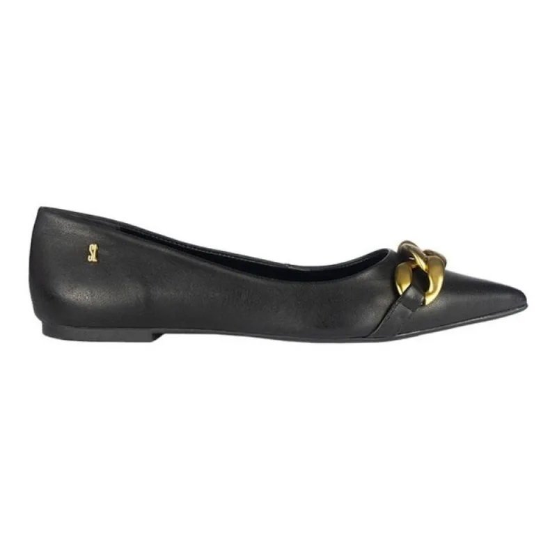 Sapatilha Santa Lolla Nobre Corrente Bico Fino 35 / Preto