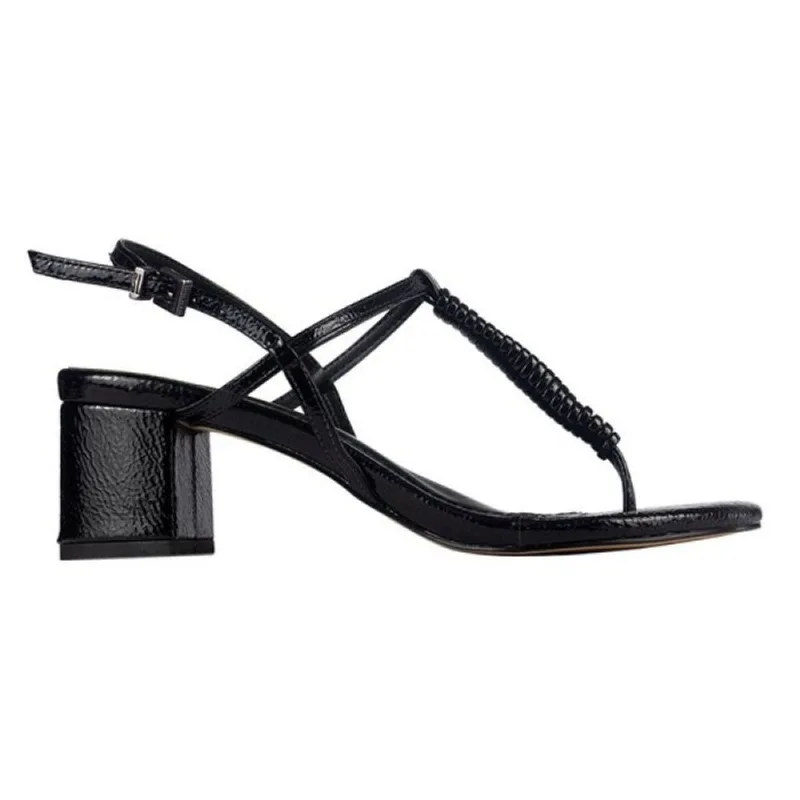 Sandália Santa Lolla Verniz Salto Bloco Soft 36 / Preto