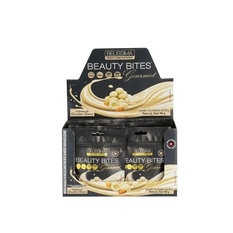 Beauty Bites Gourmet Display 12 Unid. 30g Sabor: Chocolate