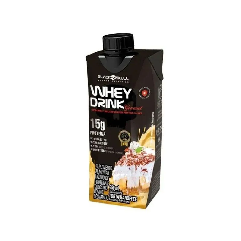 Whey Drink Gourmet (250ml) - Sabor: Cappuccino