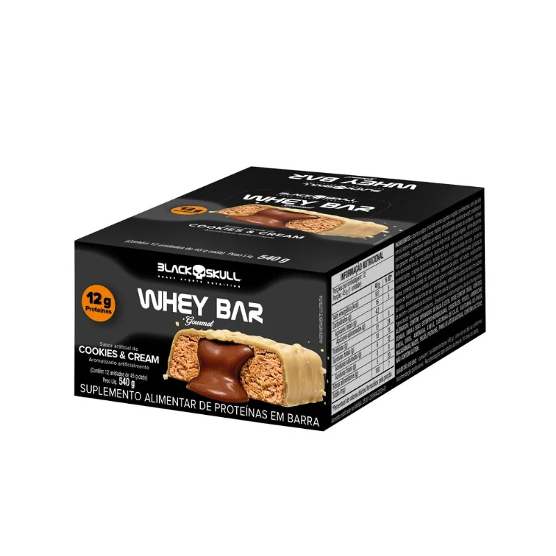 Barra de Proteína Whey Bar Gourmet Zero – Cookies e Cream
