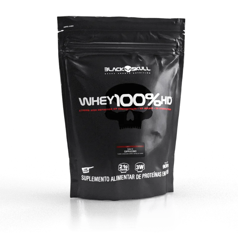 Refil Whey 100% HD Cappuccino 900g