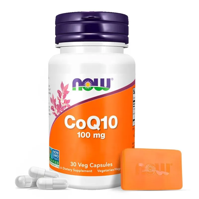 Coenzima CoQ10 100mg Now Foods 30Cáps Importado + Porta Cápsulas