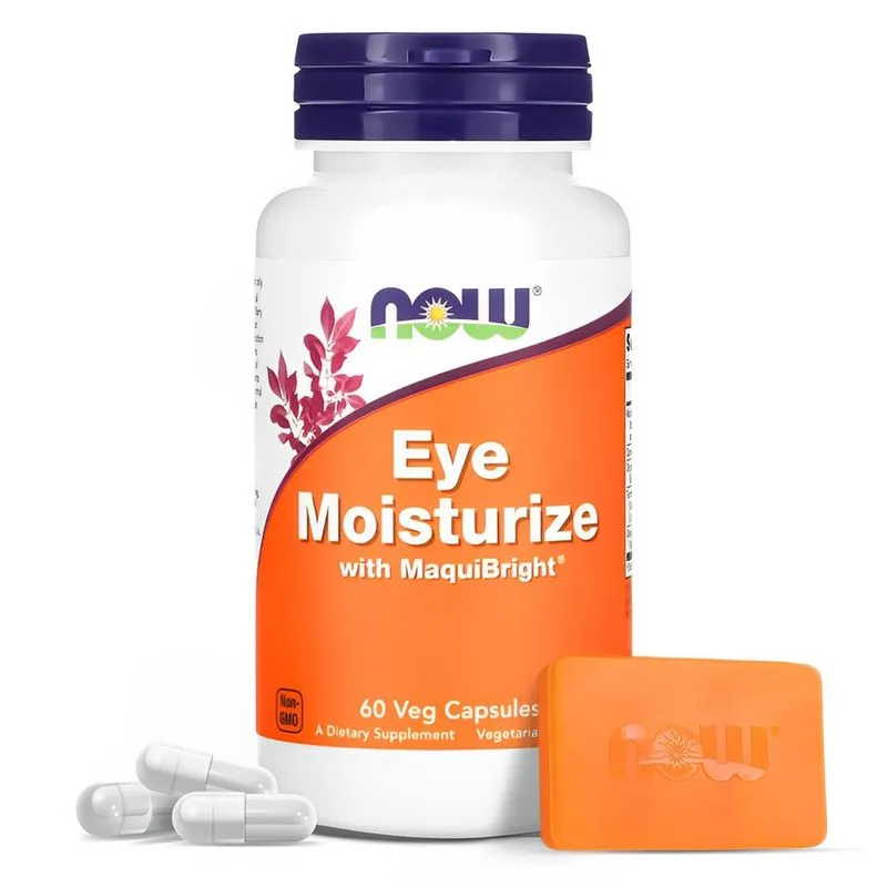 Eye Moisturize Now Foods MaquiBright 60 Cáps Importado + Porta Cápsulas