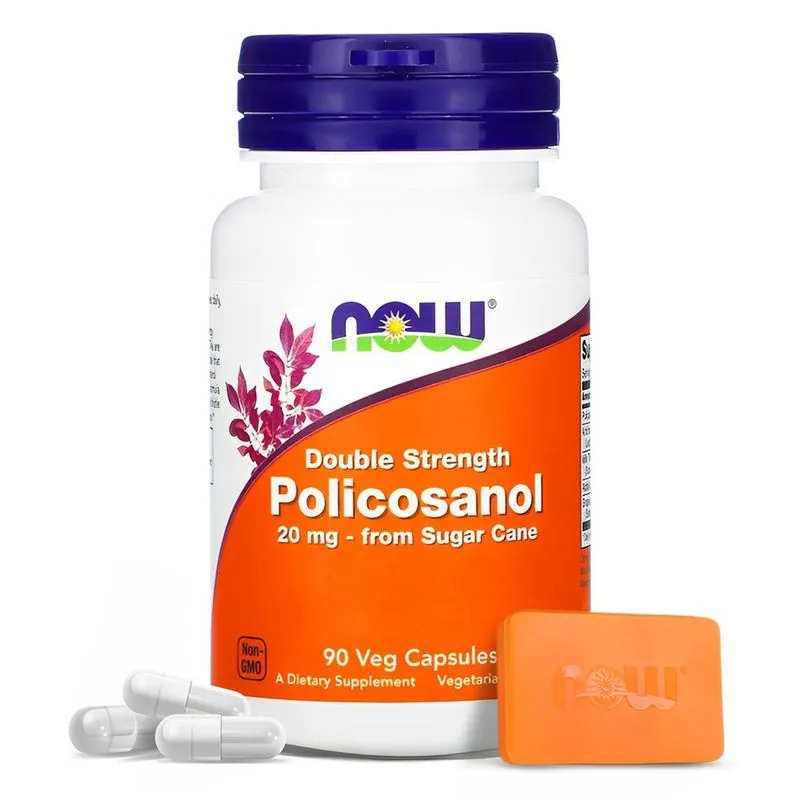 Policosanol 20mg Now Foods 90 Cápsulas Importado + Porta Cápsulas