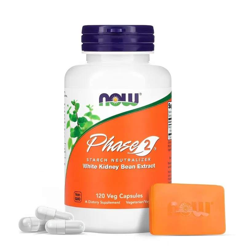 Phase 2 500mg Now Foods 120 Veg Cápsulas Importado + Porta Cápsulas