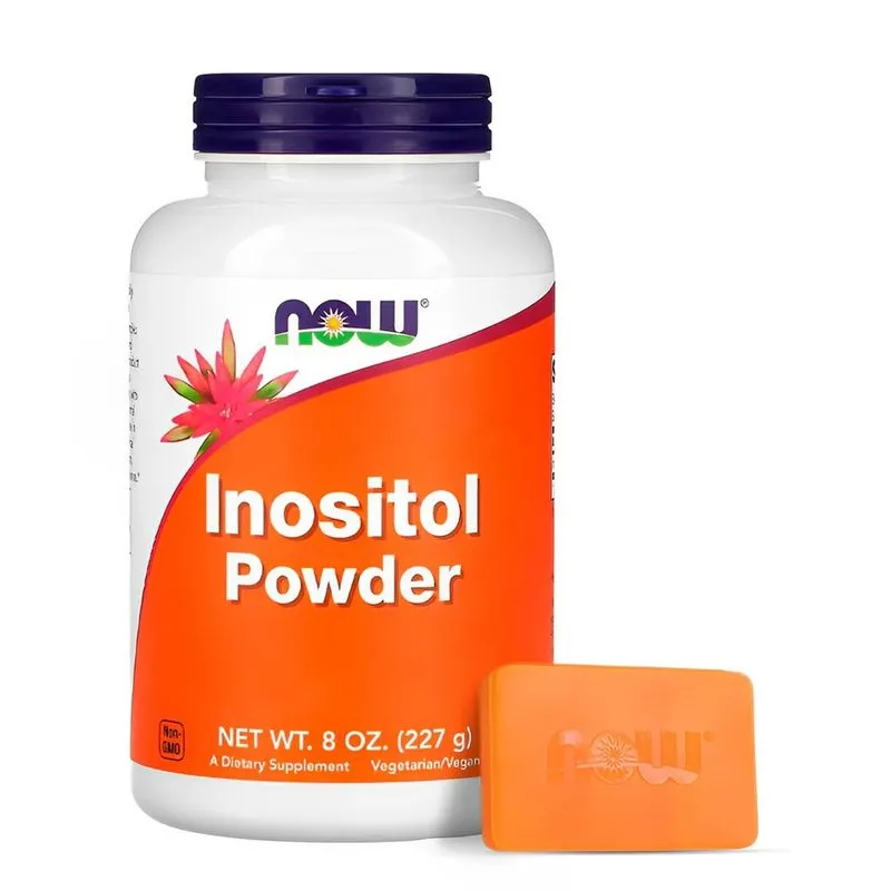Pó de inositol Now Foods 227 gramas Importado + Porta Cápsulas