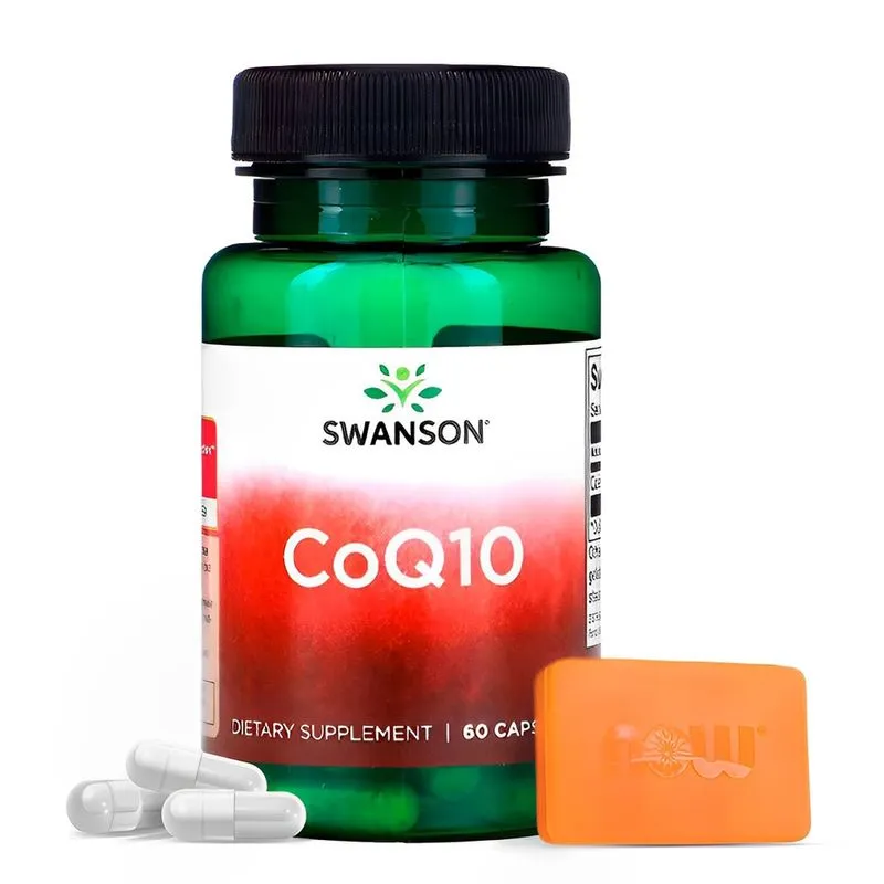 Co-enzima Coq 10 30mg Swanson 60 Caps Importado + Porta Cápsulas