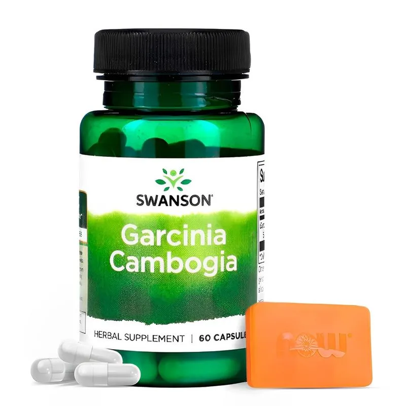 Garcinia Cambogia 80mg Swanson Extrato 60 Caps Importado + Porta Cápsulas