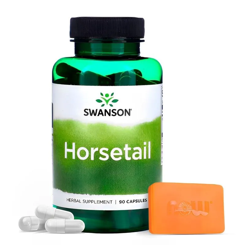 Horsetail 500mg Swanson 90 Capsulas Importado + Porta Cápsulas