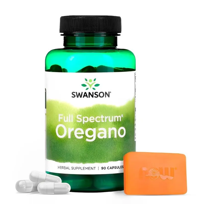 Orégano Full Spectrum 450mg Swanson 90 Caps Importado + Porta Cápsulas