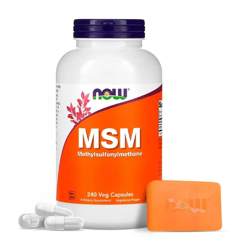Msm 1000mg Now Foods 240 Cápsulas Importado + Porta Cápsulas