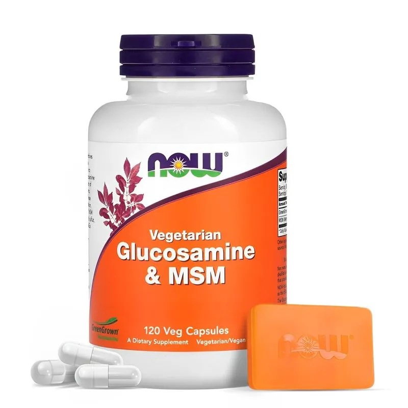 Glucosamina e msm Now Foods 120 Caps Importado + Porta Cápsulas