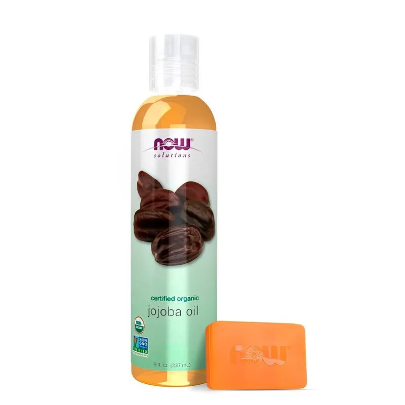 Óleo de Jojoba Now Foods 237 ml Orgânico Importado + Porta Cápsulas