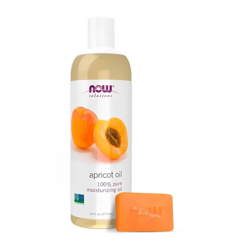Óleo de Damasco Now Foods 473 ml Puro Importado + Porta Cápsulas