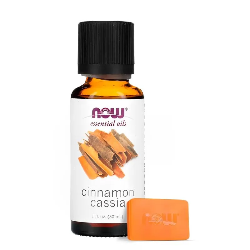 Óleo Canela e Cássia Now Foods 30 ml Puro Importado + Porta Cápsulas