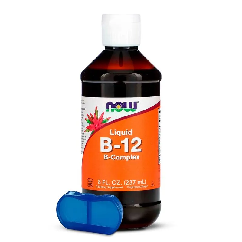 Complexo de Vitamina B-12 Now Foods 237 ml Porta Cápsulas