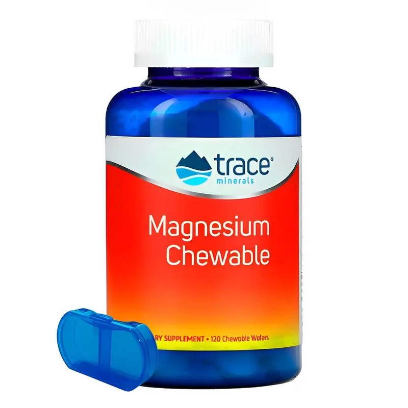 Trace Minerals Magnésio Mastigável 120Chewable Importado