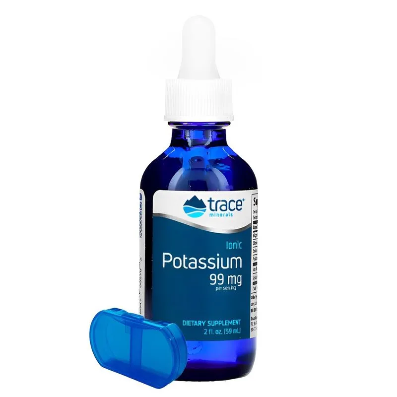 Trace Minerals Potássio Iônico 99mg 59ml Porta Cápsulas