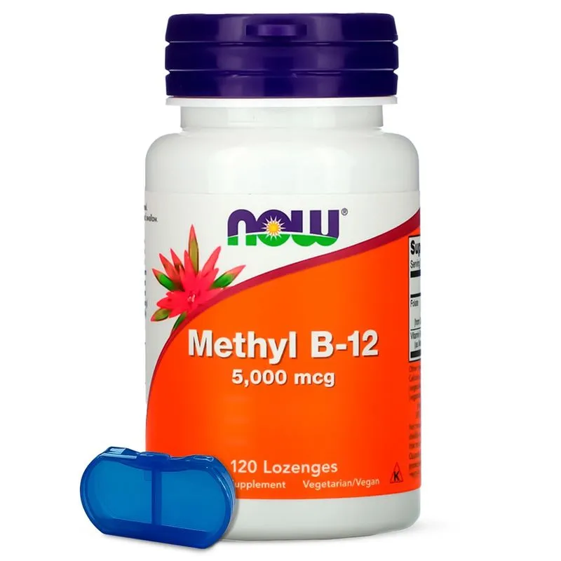 Vitamina B12 5g e Metilcobalamina Now Foods 120Pst Importado