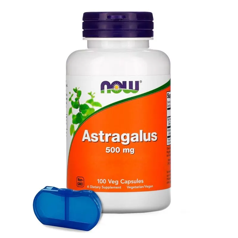 Astragalus Raiz 500mg Now Foods 100 Veg Cápsulas Importado
