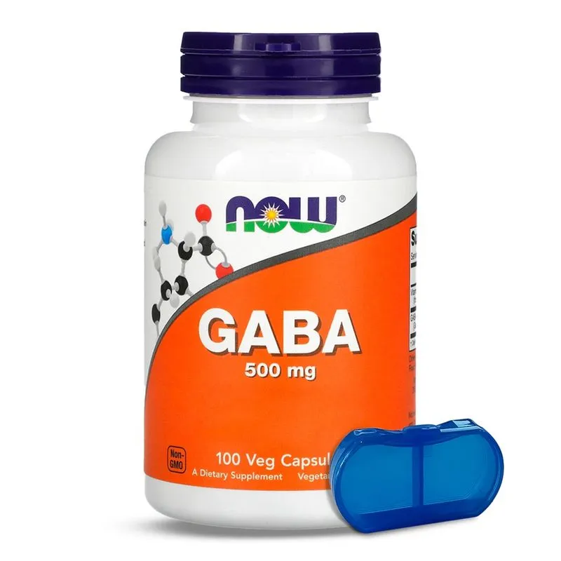 Ácido Gama 500mg e Vitamina B6 Now Foods 100 Cáps Importado
