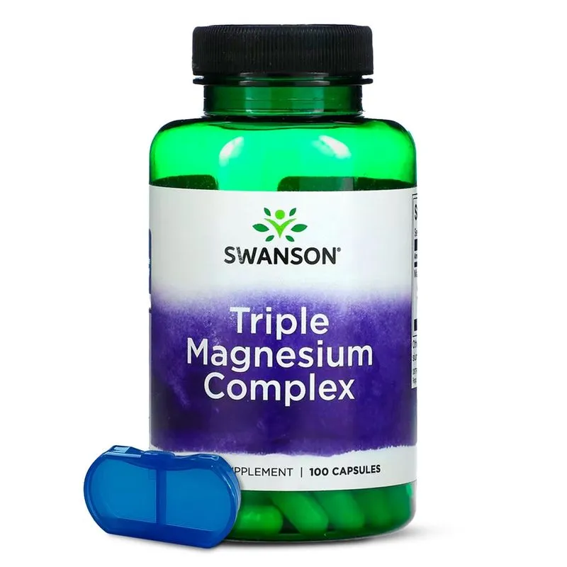 Complexo Triplo de Magnésio 400mg Swanson 100 Cápsulas