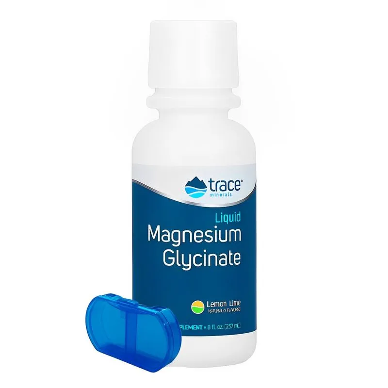 Trace Minerals Glicinato de Magnésio 237ml Porta Cápsulas