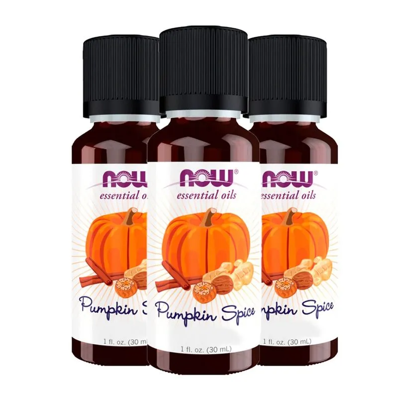 Óleo Abóbora Pumpkin Spice Fall Now Foods 30ml Importado 3un