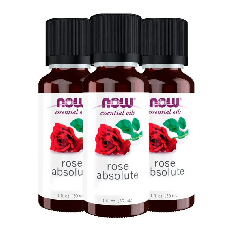 Mistura Óleo de Rosa Absoluto Now Foods 30ml Importado 3un