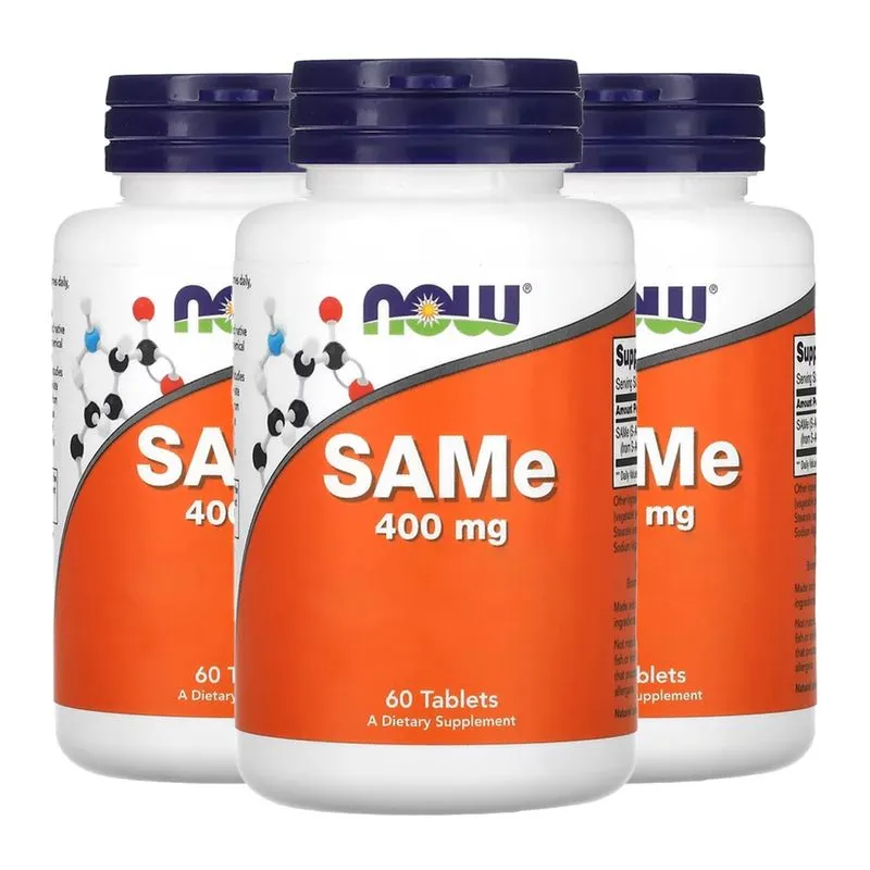 SAMe de 400 mg Now Foods 60 Tablets Importado 3un